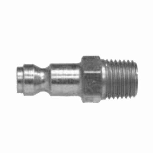 Midland Industries 28510 Hose Plug, 1/4 in Nominal, MNPT, 250 psi Pressure, Steel, Import - Pneumatic Quick Connect Fittings